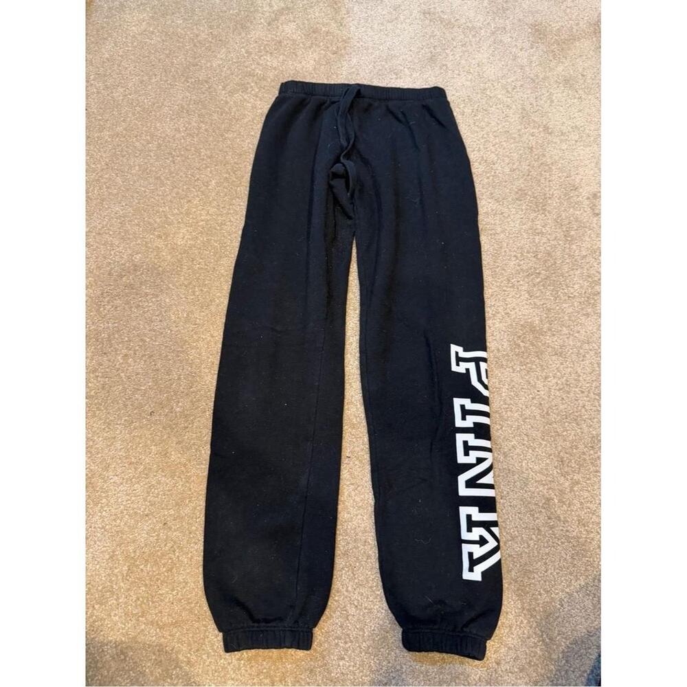Victoria's Secret PINK Classic Black Logo Joggers Size XS